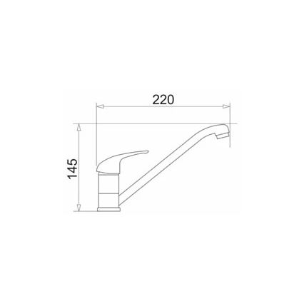 Pyramis 90918401 - Sink tap ASALIA black