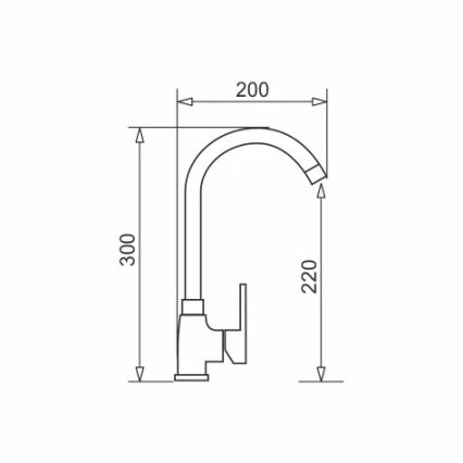 Pyramis 90918601 - Sink tap BELLO white