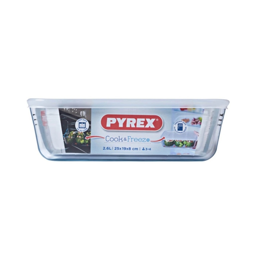 PYREX 2.6 L Glass Food Storage Container