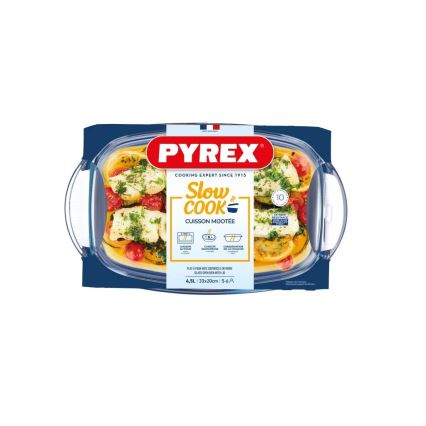 PYREX Casserole Dish with Lid, 4.5 L