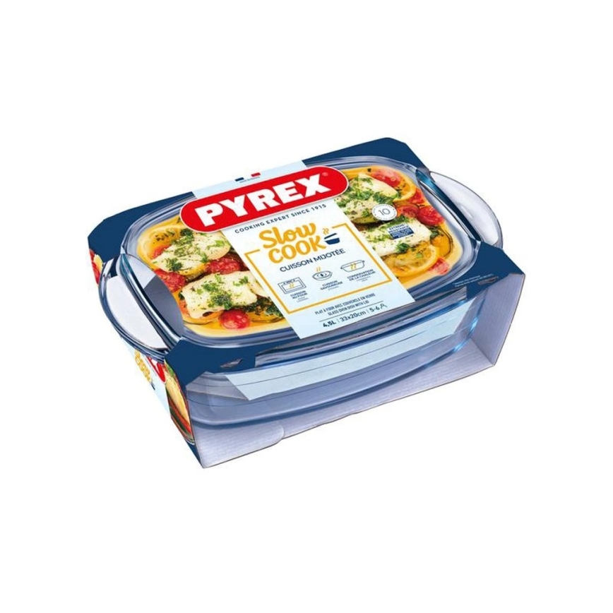 PYREX Casserole Dish with Lid, 4.5 L