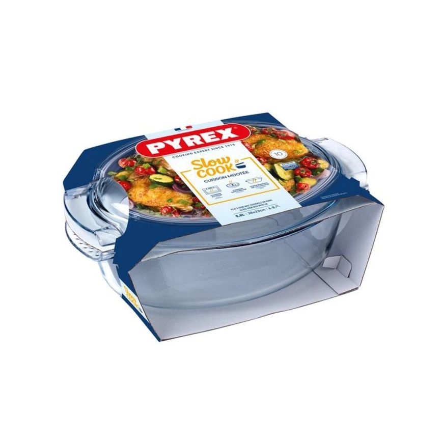 PYREX Roasting Dish with Lid, 5.8 L