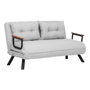 QIRA Two-Seater Sofa Bed, Grey