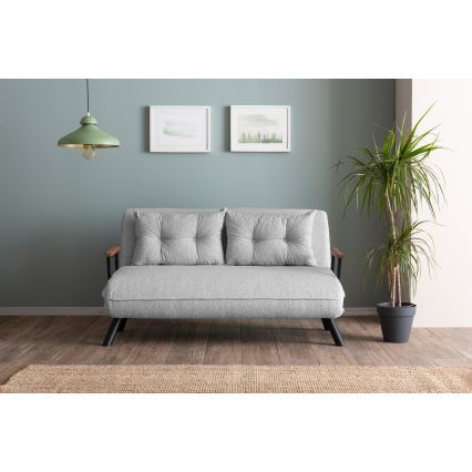 QIRA Two-Seater Sofa Bed, Grey