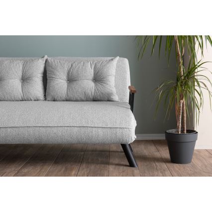QIRA Two-Seater Sofa Bed, Grey
