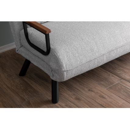 QIRA Two-Seater Sofa Bed, Grey
