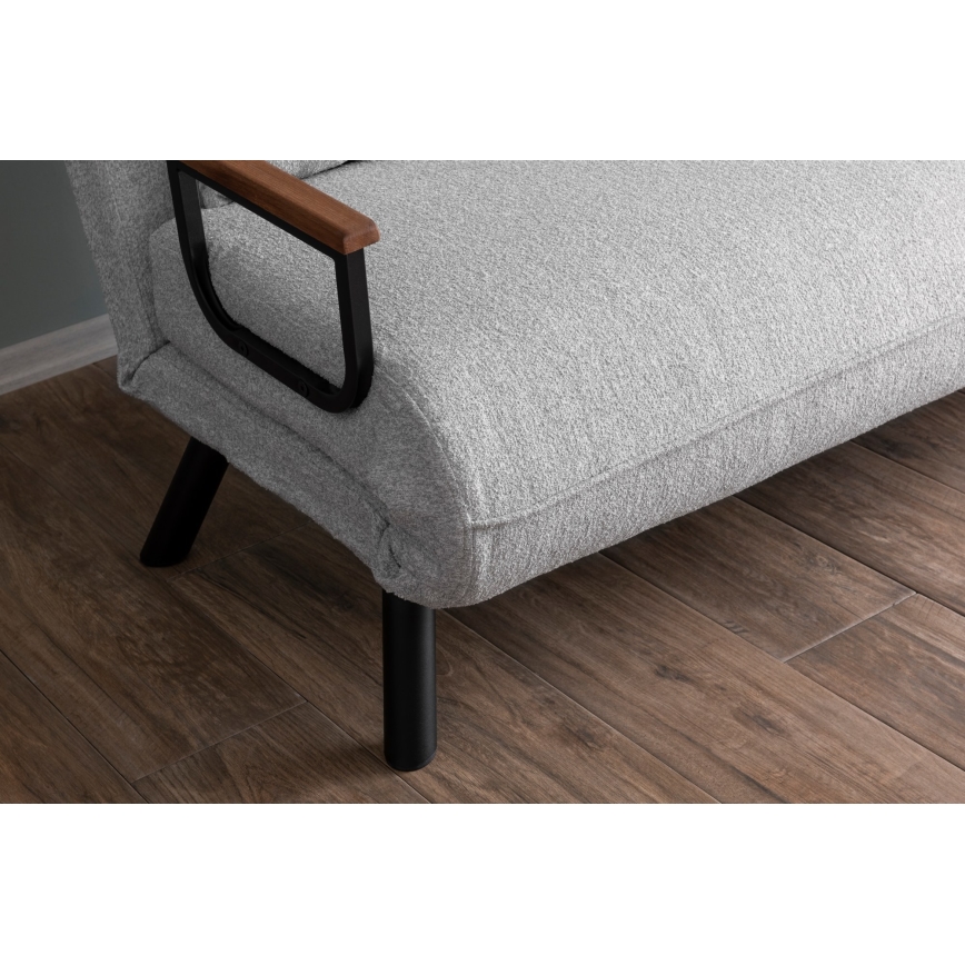 QIRA Two-Seater Sofa Bed, Grey