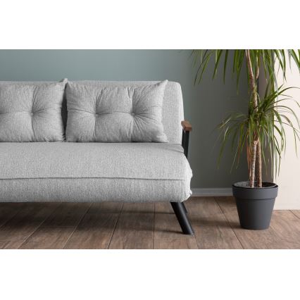QIRA Two-Seater Sofa Bed, Grey