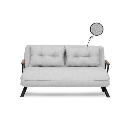 QIRA Two-Seater Sofa Bed, Grey