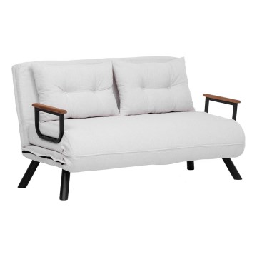 QIRA Two-Seater Sofa Bed — White