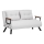 QIRA Two-Seater Sofa Bed — White