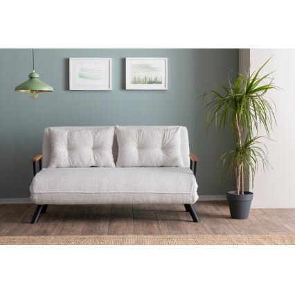 QIRA Two-Seater Sofa Bed — White