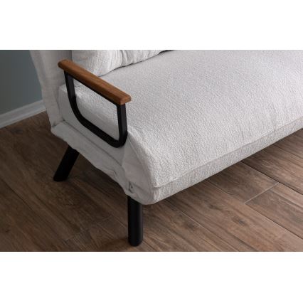 QIRA Two-Seater Sofa Bed — White