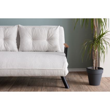 QIRA Two-Seater Sofa Bed — White