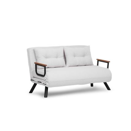 QIRA Two-Seater Sofa Bed — White