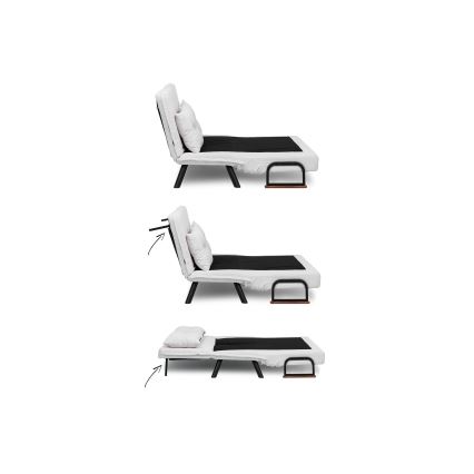 QIRA Two-Seater Sofa Bed — White