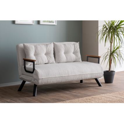 QIRA Two-Seater Sofa Bed — White