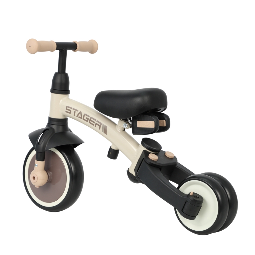 QPlay - 3-in-1 STAGER Children's Tricycle, Beige