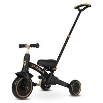 QPlay - Children's 3-in-1 Tricycle STAGER Black