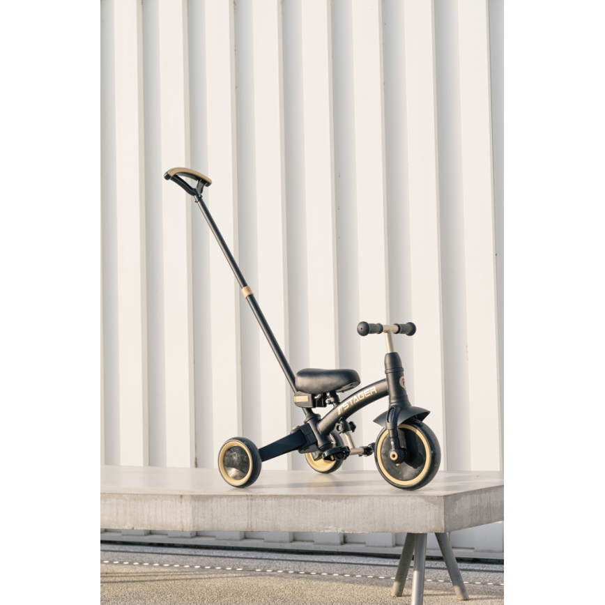 QPlay - Children's 3-in-1 Tricycle STAGER Black