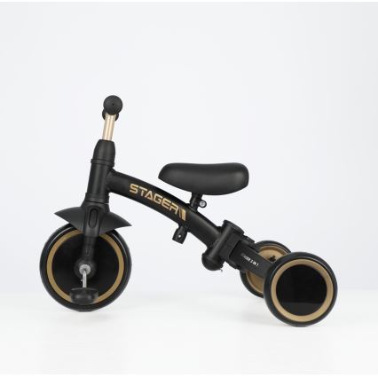 QPlay - Children's 3-in-1 Tricycle STAGER Black