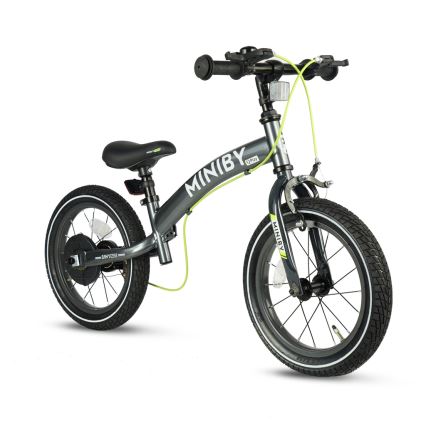 QPlay - Children's bike 14 MINIBY 3-in-1 gray