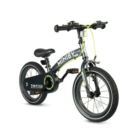 QPlay - Children's bike 14 MINIBY 3-in-1 gray