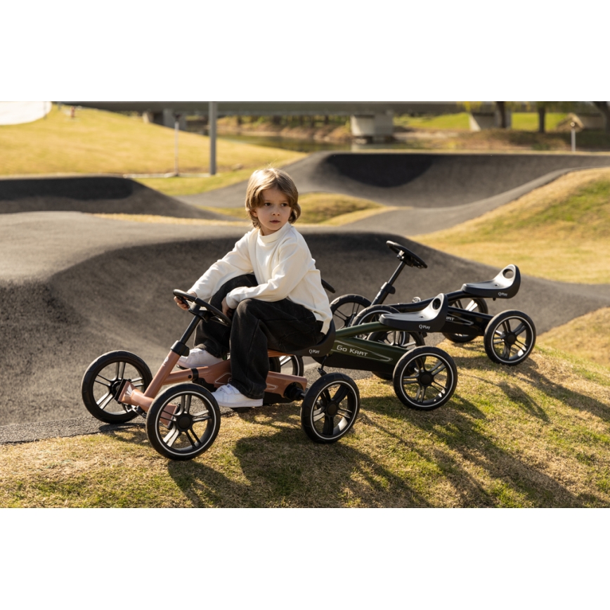 QPlay - Children's GO KART Quad Bike, Green