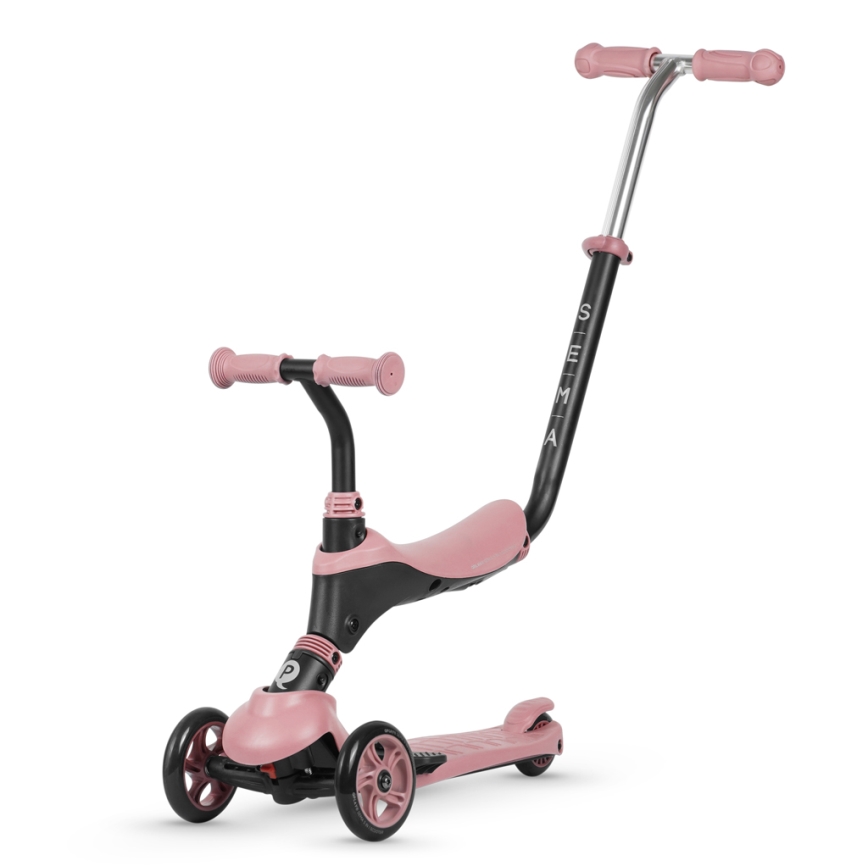 QPlay - Children's scooter 4in1 SEMA pink