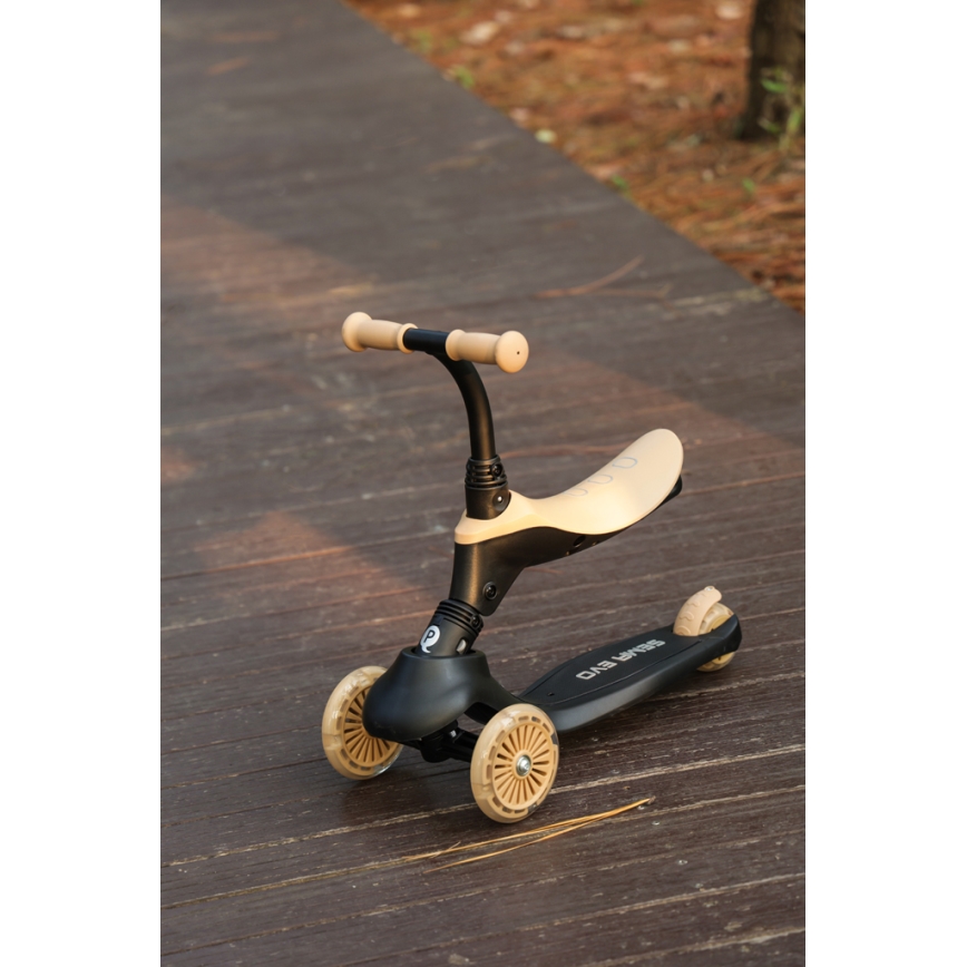 QPlay - Children's scooter 5in1 SEMA beige