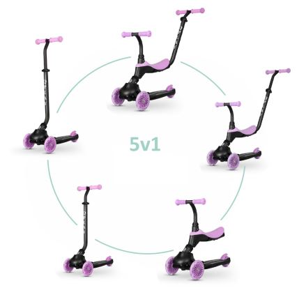QPlay - Children's scooter 5in1 SEMA purple