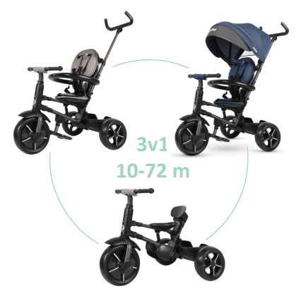 QPlay - Children's tricycle 3in1 RITO STAR blue