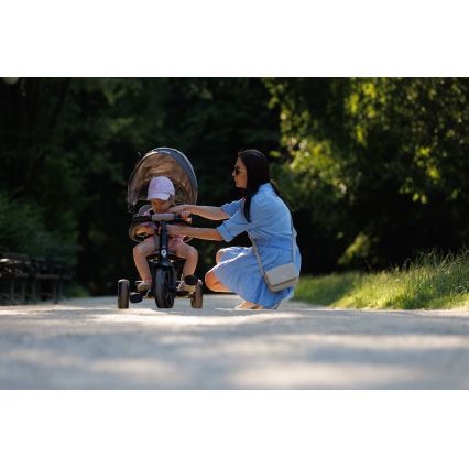 QPlay - Children's tricycle 3in1 RITO STAR light grey