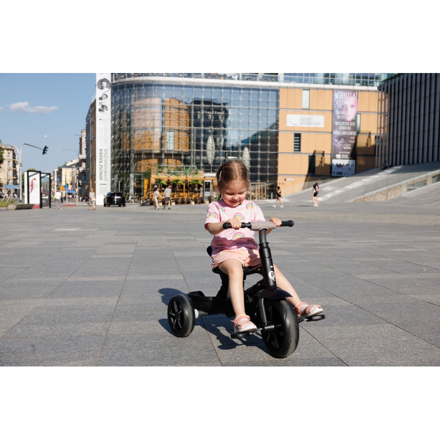 QPlay - Children's tricycle 3in1 RITO STAR light grey