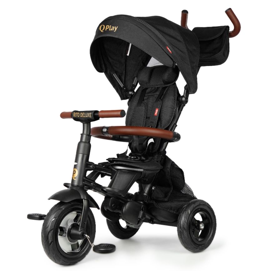 QPlay - Children's tricycle RITO DELUXE (Limited special edition) black