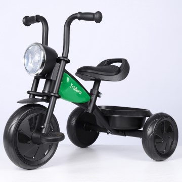 QPlay - Children's tricycle TRIDURO black/green