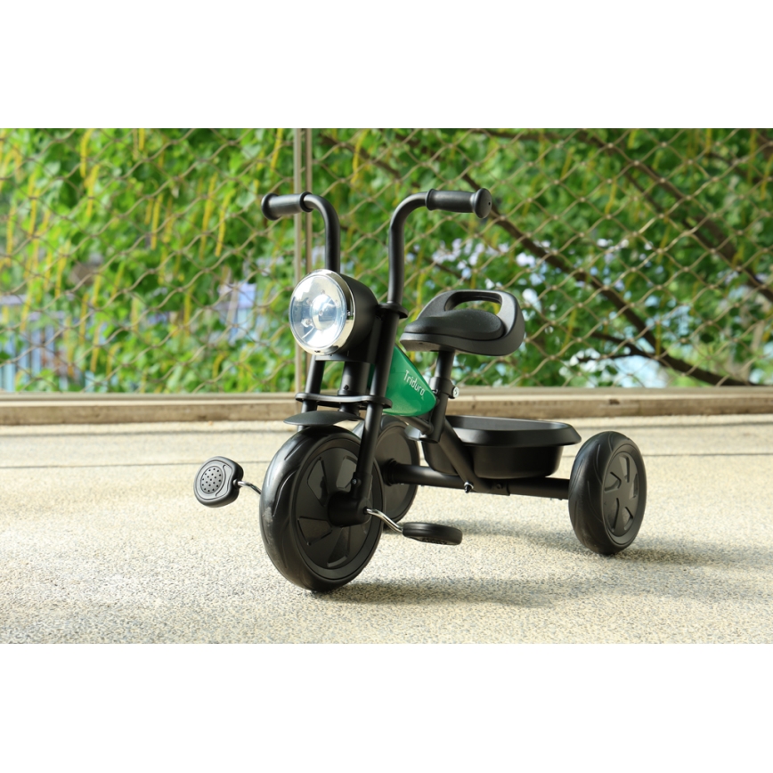 QPlay - Children's tricycle TRIDURO black/green