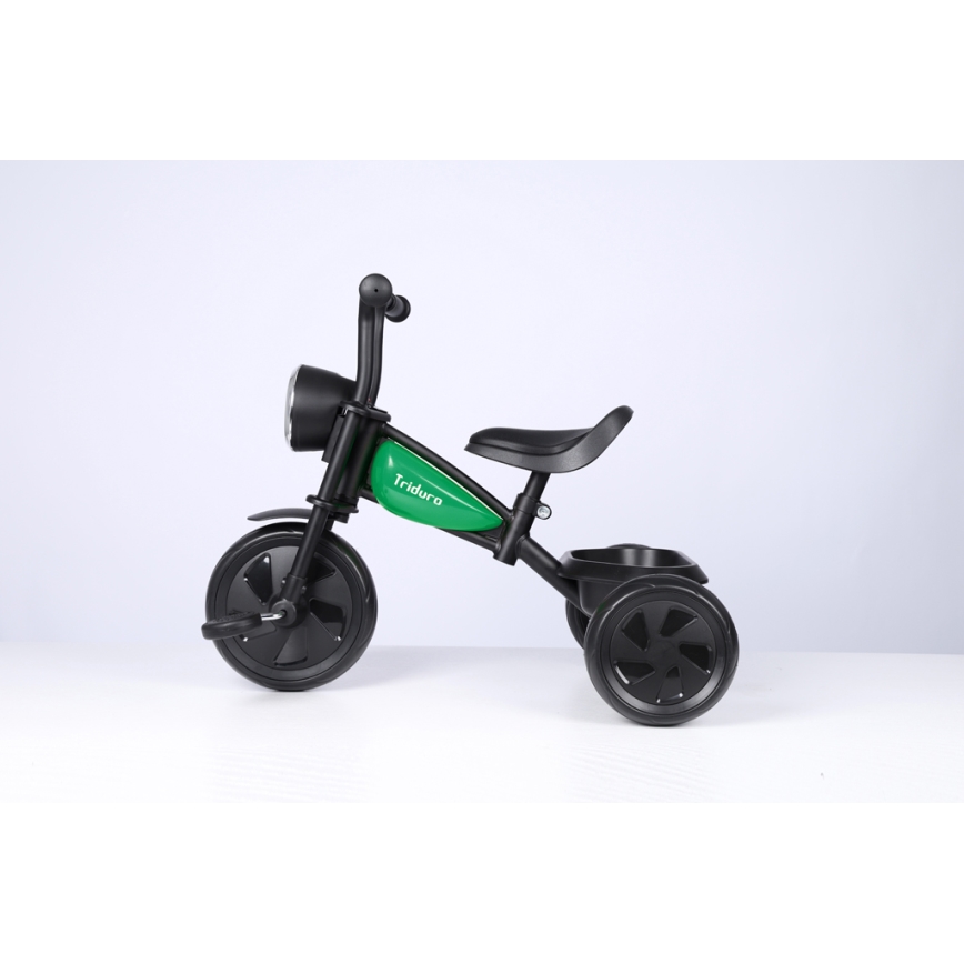 QPlay - Children's tricycle TRIDURO black/green