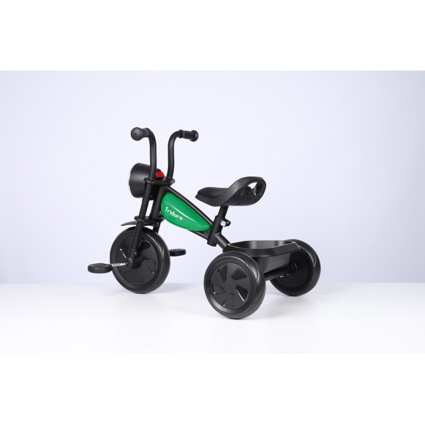 QPlay - Children's tricycle TRIDURO black/green