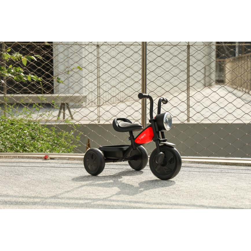 QPlay - Children's tricycle TRIDURO black/red