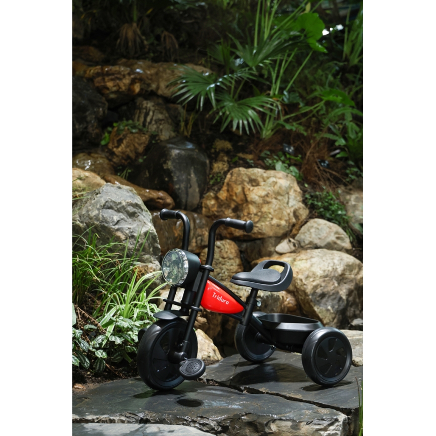 QPlay - Children's tricycle TRIDURO black/red