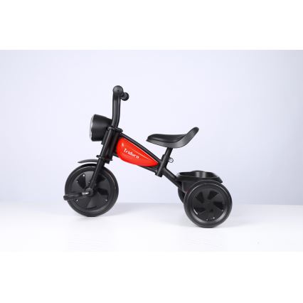 QPlay - Children's tricycle TRIDURO black/red