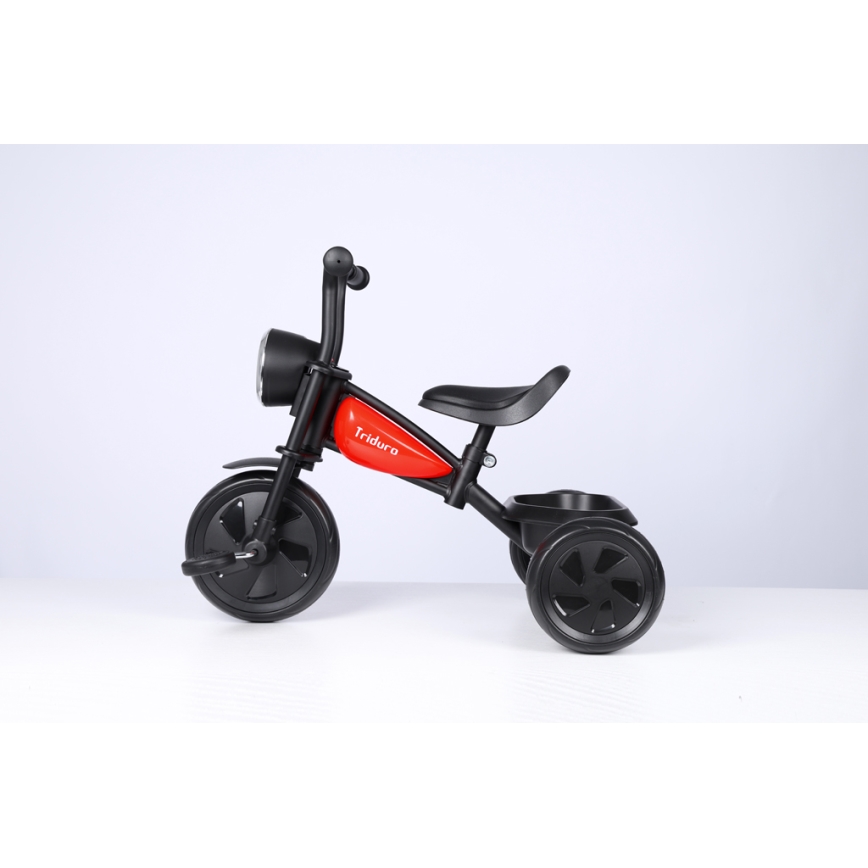 QPlay - Children's tricycle TRIDURO black/red