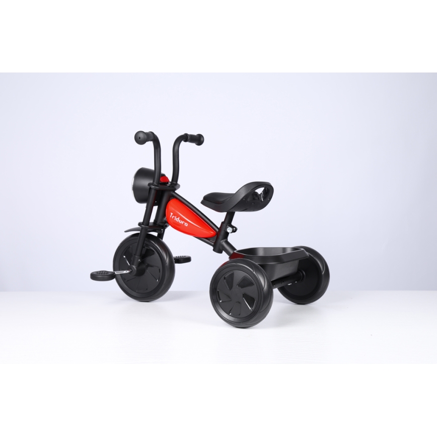 QPlay - Children's tricycle TRIDURO black/red