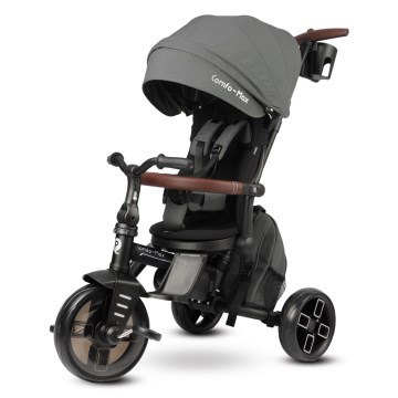 QPlay - COMFO MAX 7-in-1 Children's Tricycle, Gray