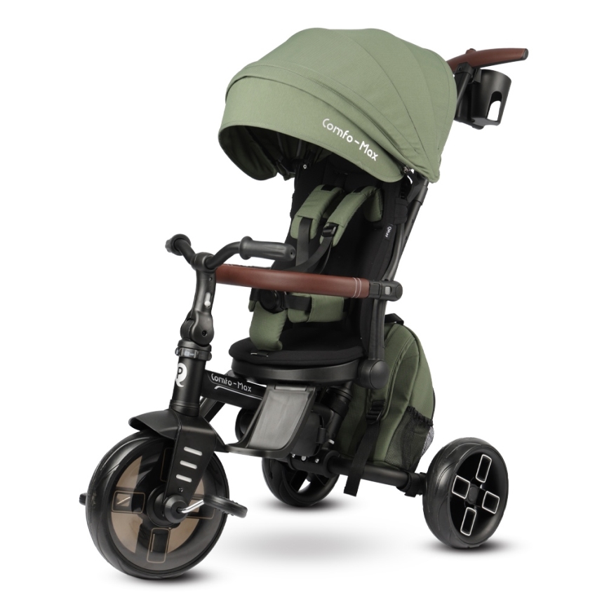 QPlay - COMFO MAX 7-in-1 Kids' Tricycle, Green