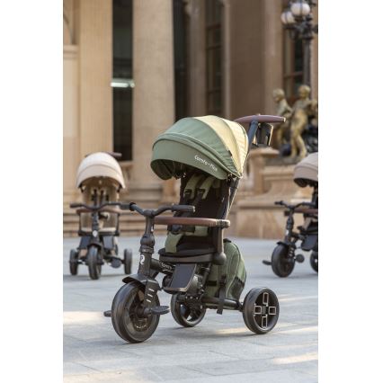 QPlay - COMFO MAX 7-in-1 Kids' Tricycle, Green