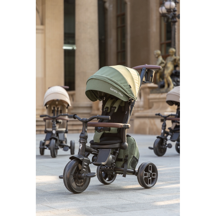 QPlay - COMFO MAX 7-in-1 Kids' Tricycle, Green