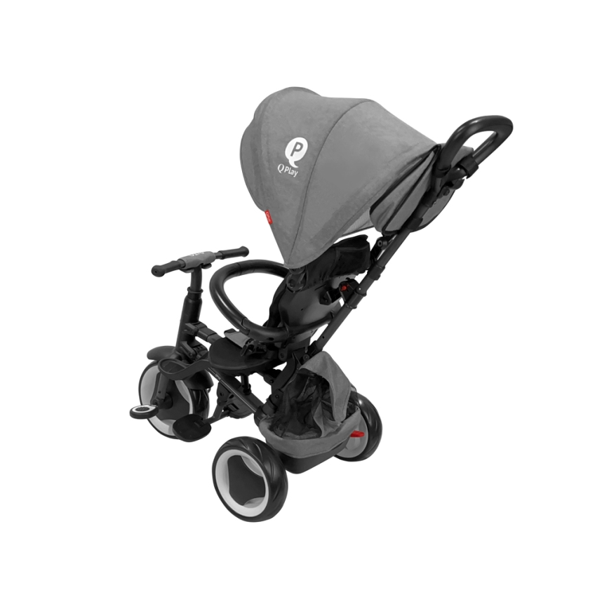 QPlay - Kids' 3-in-1 RITO EVA PLUS Trike, Grey