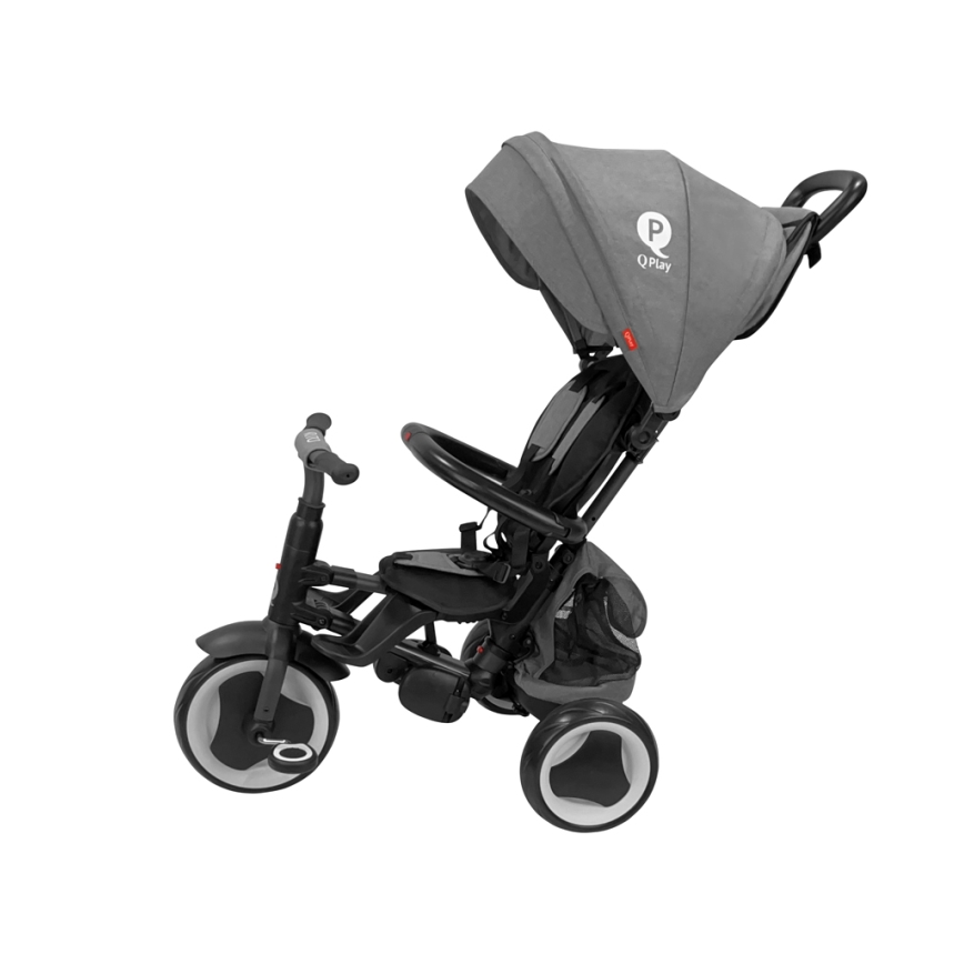 QPlay - Kids' 3-in-1 RITO EVA PLUS Trike, Grey